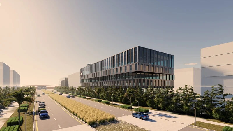 Nueva sede regional en Dubai South de Avia Solutions Group prevista para 2027. Foto: Avia Solutions Group